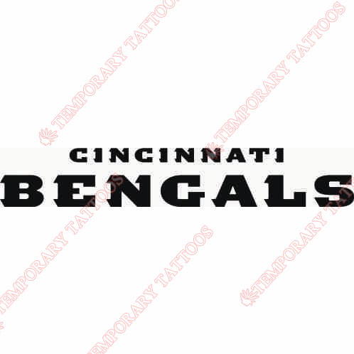 Cincinnati Bengals Customize Temporary Tattoos Stickers NO.465